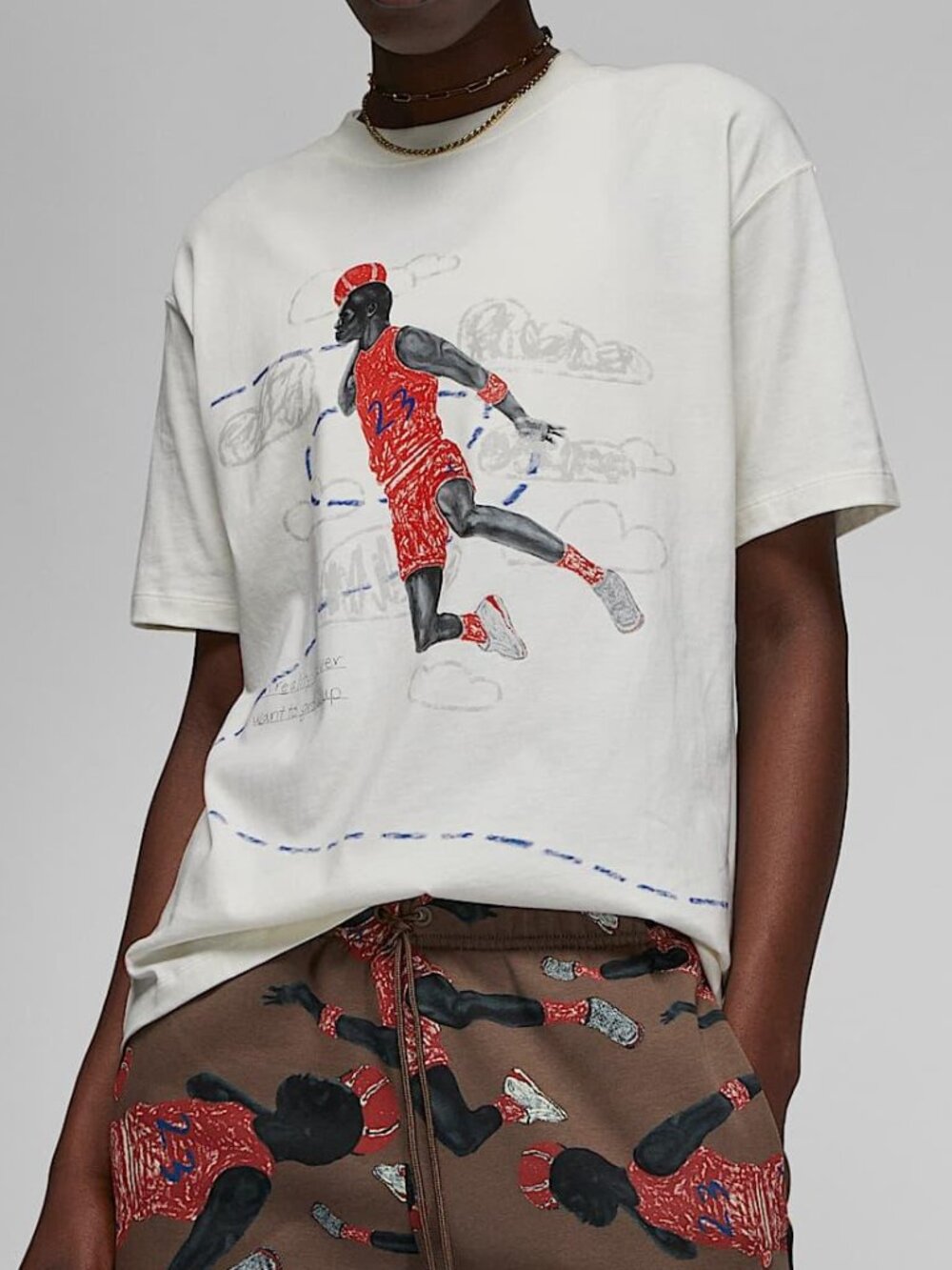 Jordan Artist Series Parker Duncan Graphic Tee Sail L